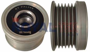POLEA ALTERNADOR ROYALTEK VOLKSWAGEN. BORA GOLF PASSAT / DIAMETRO INTERNO 49.7 / DIAMETRO EXTERNO 54.05 / ALTURA 32.7 / 6 CANALES --- OEM F00M991204 535009510 F240139 F24013902 F24013903 F24013904 F2401392 2602484 03C903119A 5493